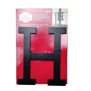 Holiday Time Magnetic Monogram Letter H For Stocking or Wreath Hanger